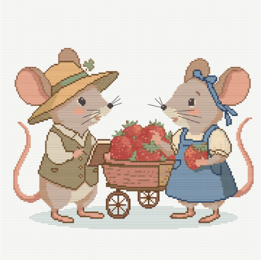les souris aux fraises grille point de croix pdf